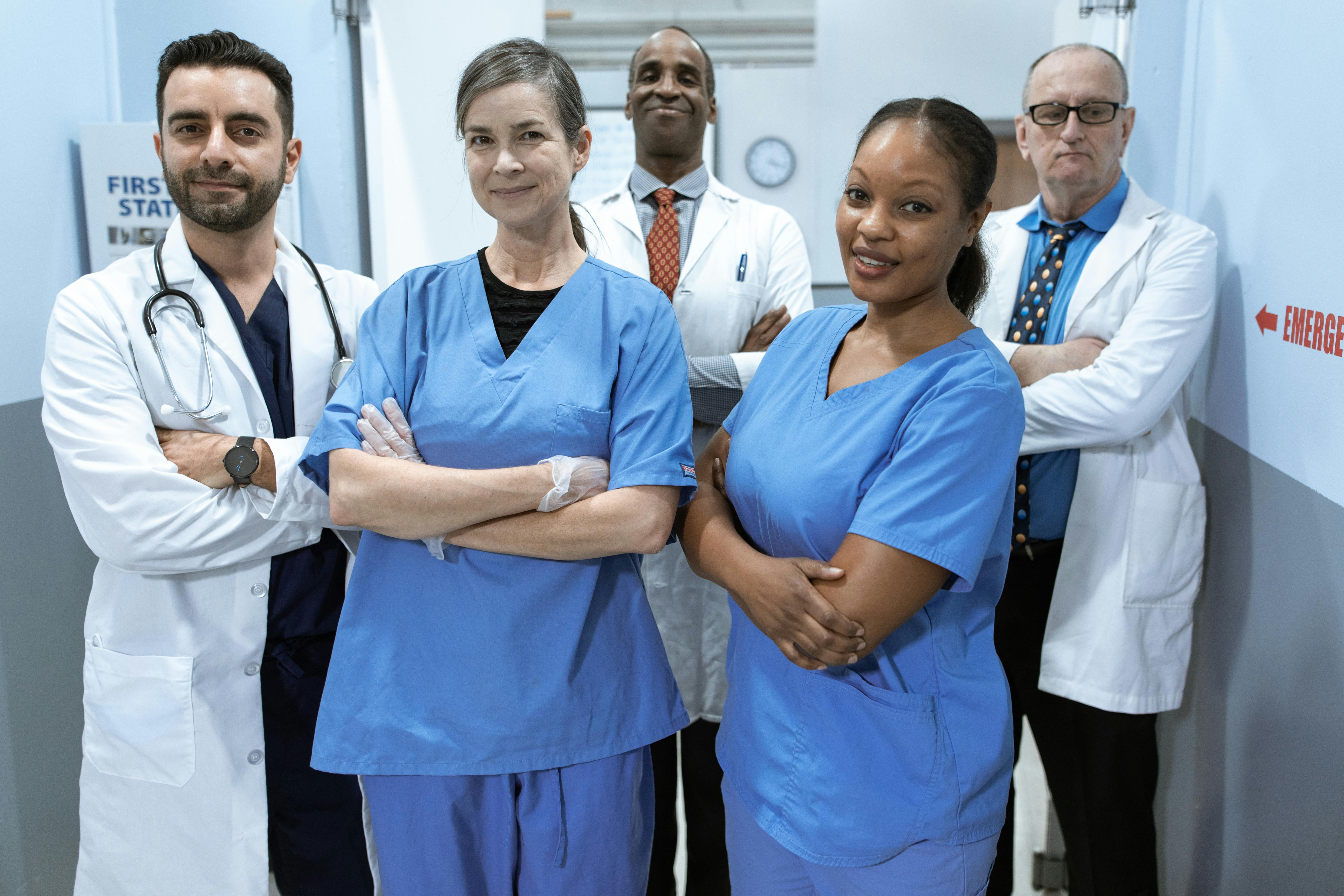 Doctors standing in group